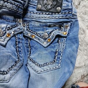 Miss Me Blue Jean Capri's